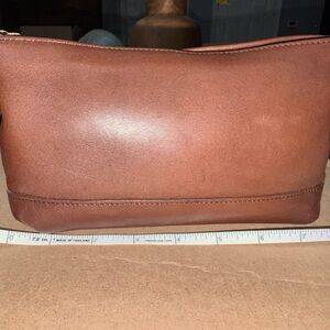 Vintage coach British tan makeup bag